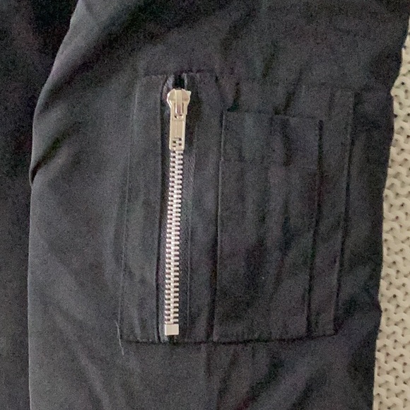 women’s black bomber jacket size small. Quilted lining in excellent condition. - Picture 4 of 4